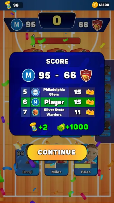 Tangkapan skrin Basketball Manager 3D!