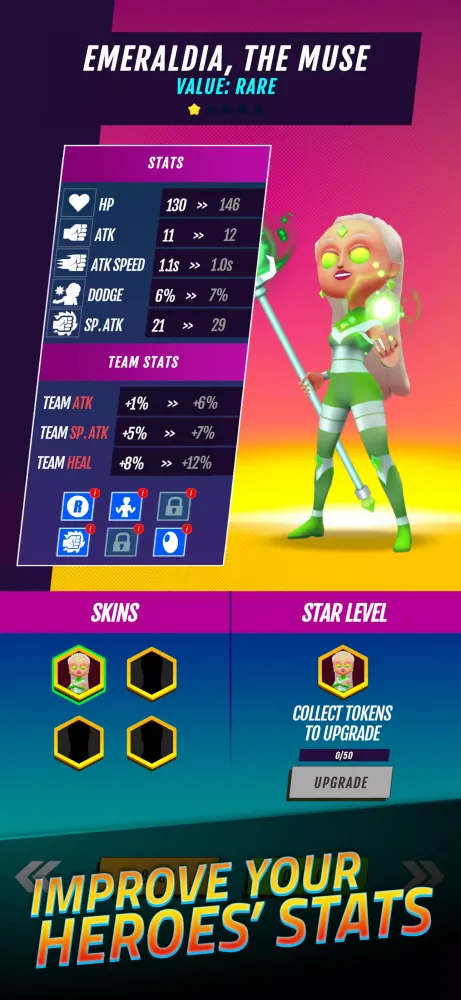 Скриншоты Superheroes Idle RPG League