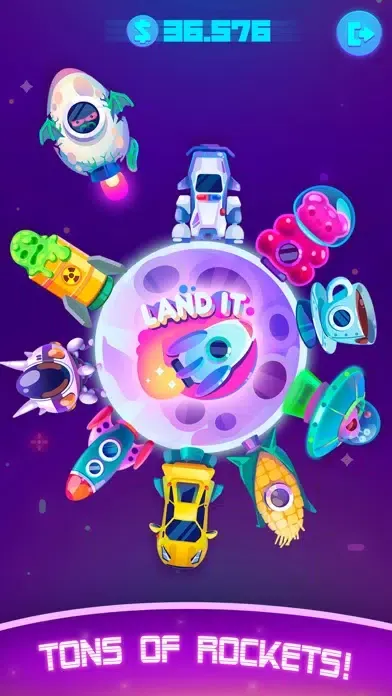 Скриншоты Land It! Cosmic Clicker Game