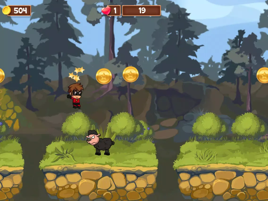 Super Boy vs Angry Animals iPad  Ekran Görüntüleri