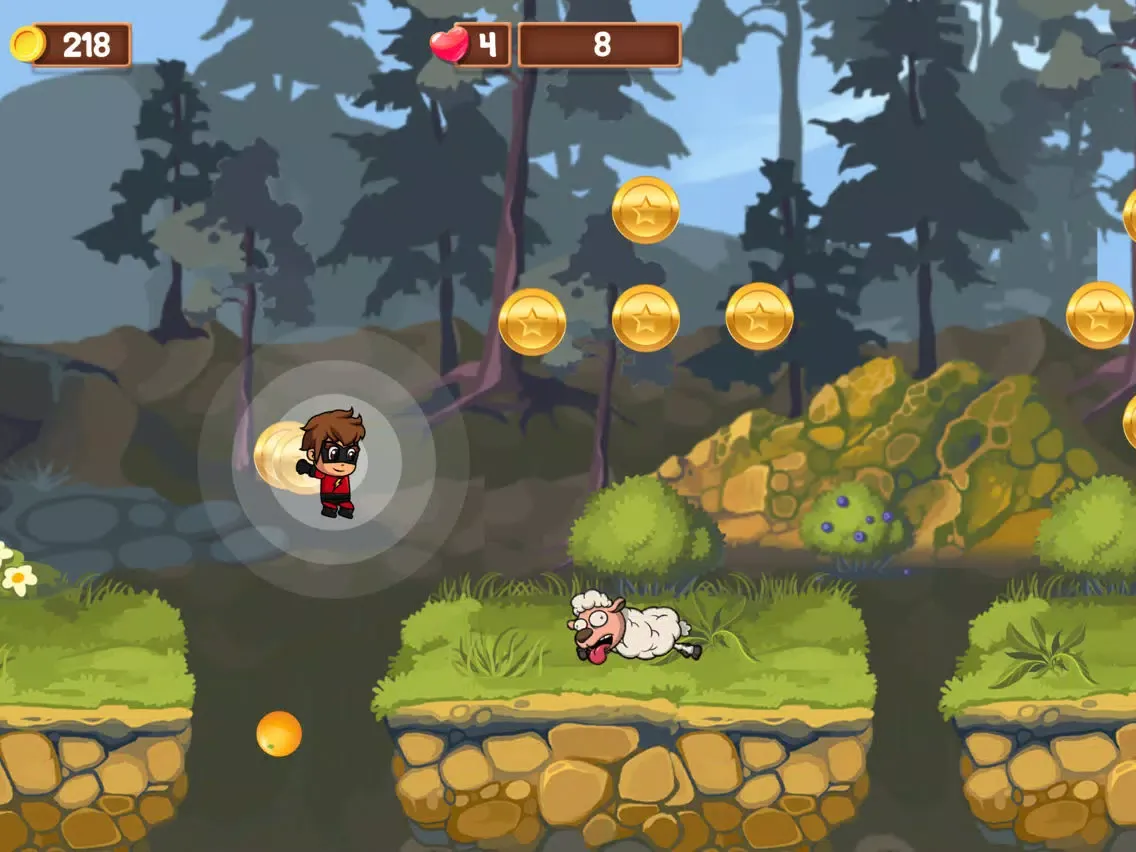 Super Boy vs Angry Animals iPad  Ekran Görüntüleri