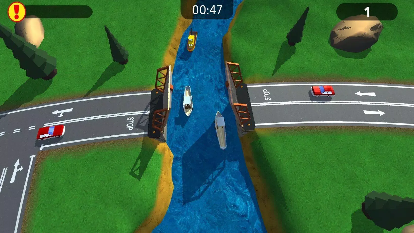 ภาพหน้าจอของ Tap-Tap bridges