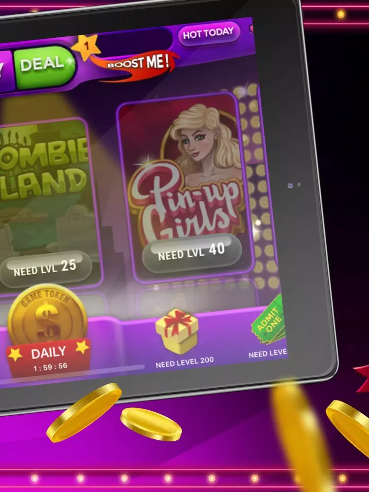 Slotoland - Vegas Slots 777 iPad  سکرین شاٹس