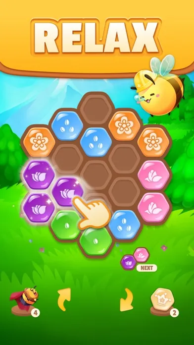Capturas de tela do Bee Merge