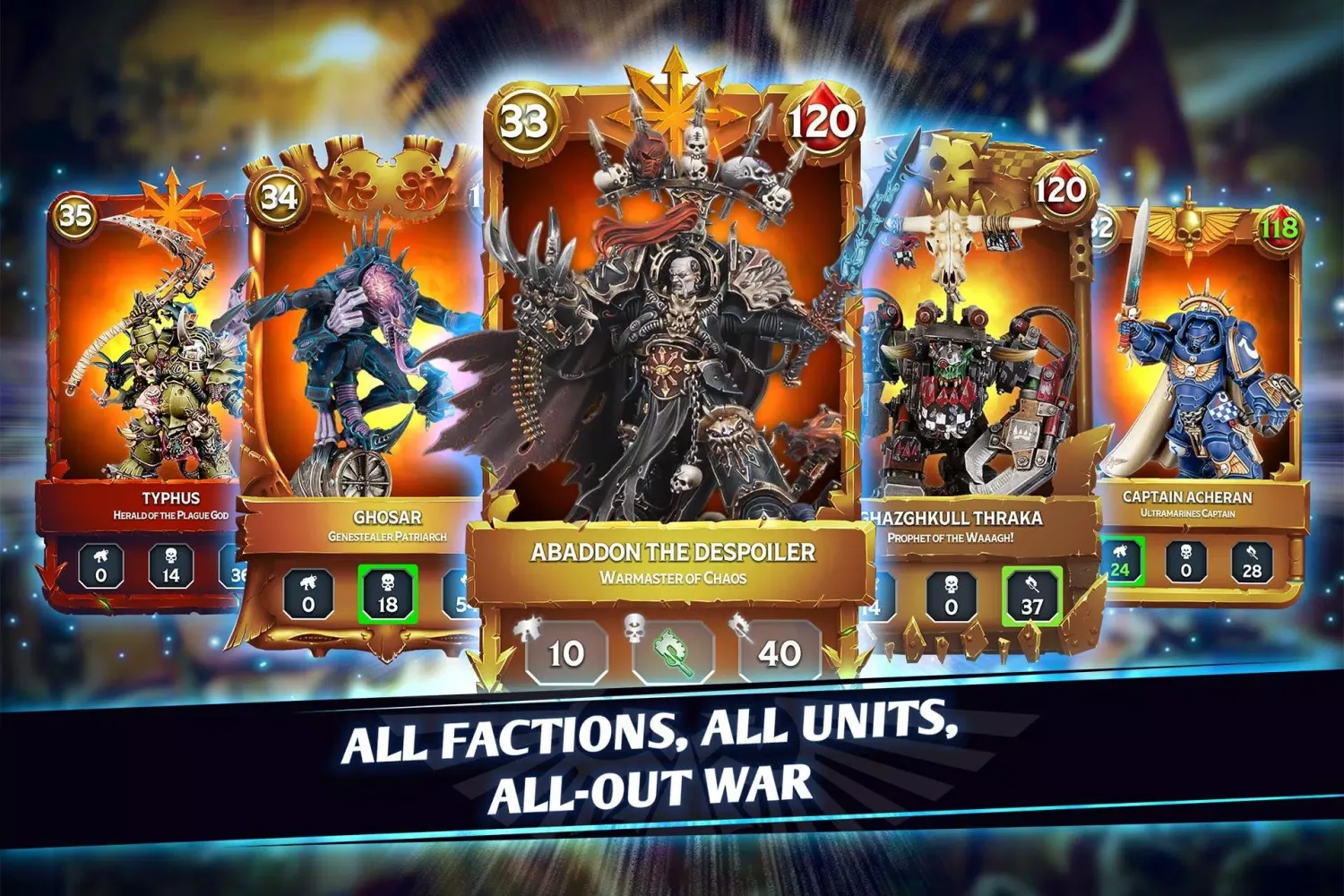 Zrzuty ekranu Warhammer Combat Cards - 40K