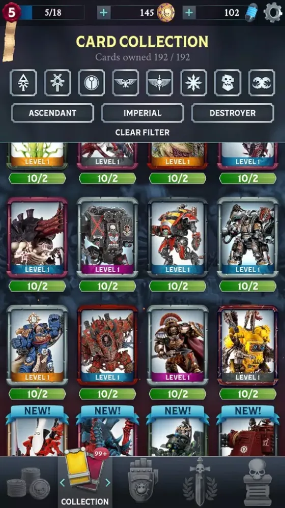 Zrzuty ekranu Warhammer Combat Cards - 40K