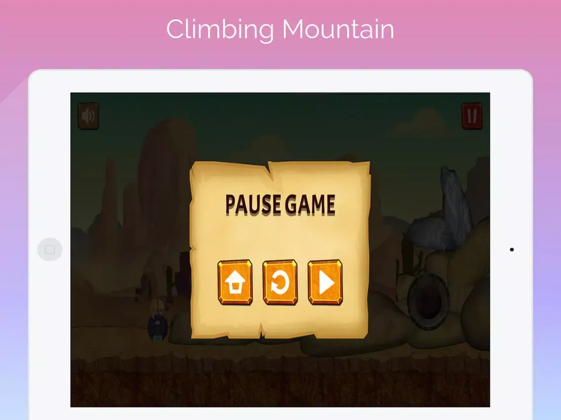 Screenshot di Getting over it Trump, Game Y8 iPad 