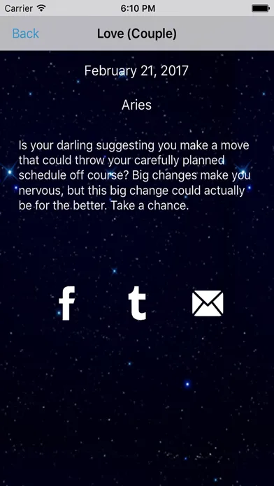 Aries Horoscope - Daily Zodiac, Astrology, Love Screenshots