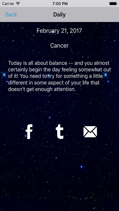 Capturas de tela do Cancer Horoscope - Daily Zodiac, Astrology, Love