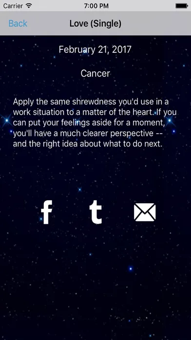Capturas de tela do Cancer Horoscope - Daily Zodiac, Astrology, Love