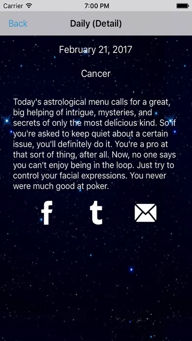 Capturas de tela do Cancer Horoscope - Daily Zodiac, Astrology, Love