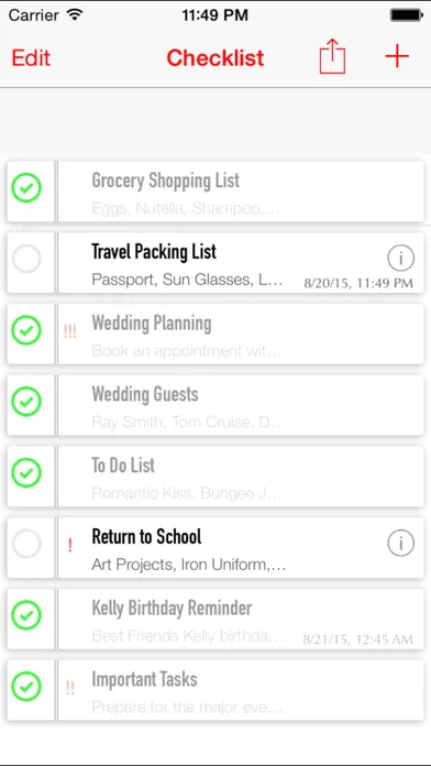 Simple Checklist - To Do List with Task Reminder Screenshots