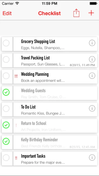 Simple Checklist - To Do List with Task Reminder Screenshots