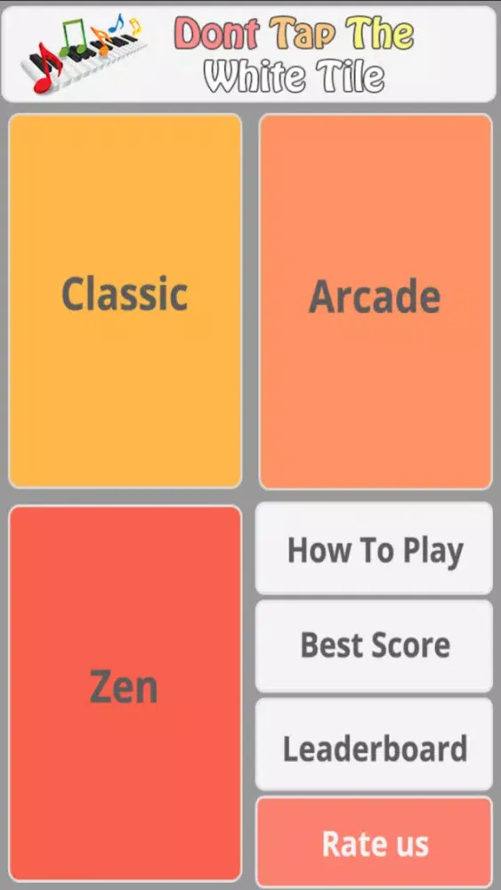 Capturas de tela do Dont Tap The White Tile - Piano Tiles Game Free