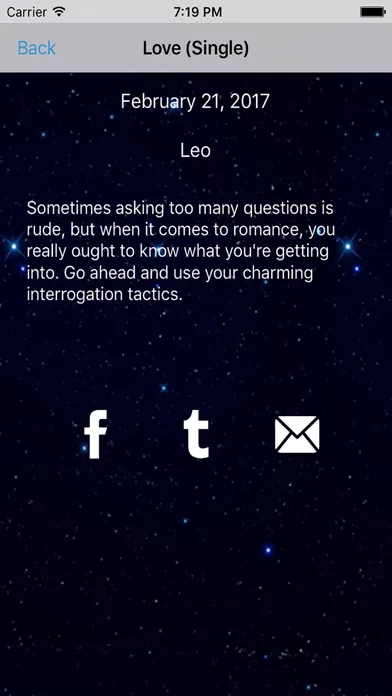 Leo Horoscope - Daily Love, Zodiac Sign, Astrology Screenshots