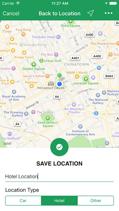 Simple Location Tracker - Track and Find Car Parking with GPS Map Navigation应用截图