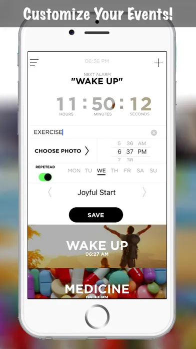 Event Reminder Alarm - Task Timer Countdown with Calendar Days Planner and To Do List Manager Screenshots