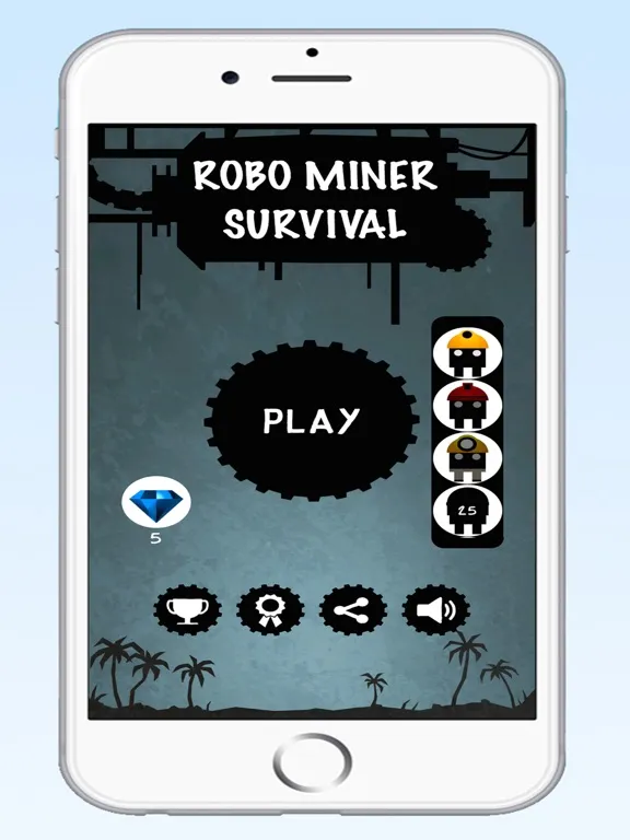 Captures d'écran de Robo Miner Survival Games - Gold Mine Robot Endless Run Game on Spinning Wheel Craft iPad 