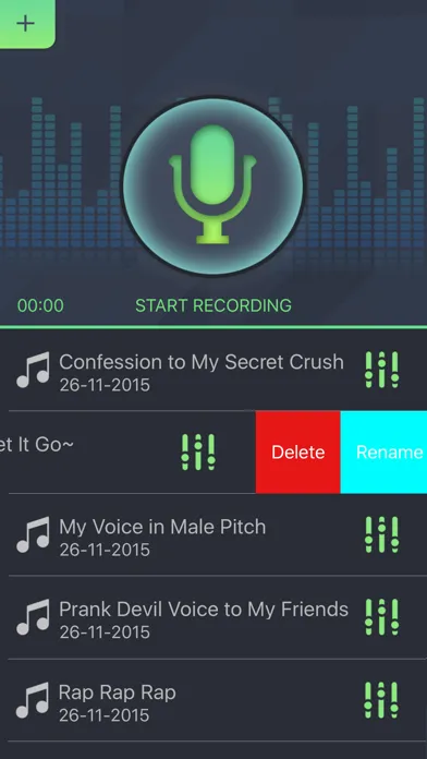 Simple Voice Changer - Sound Recorder Editor with Male Female Audio Effects for Singing Screenshots