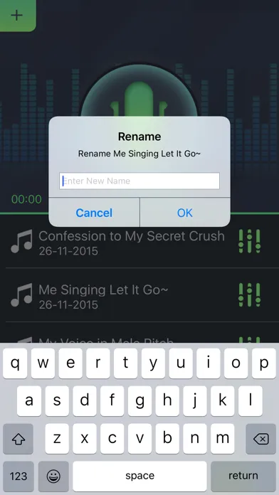 Simple Voice Changer - Sound Recorder Editor with Male Female Audio Effects for Singing Screenshots