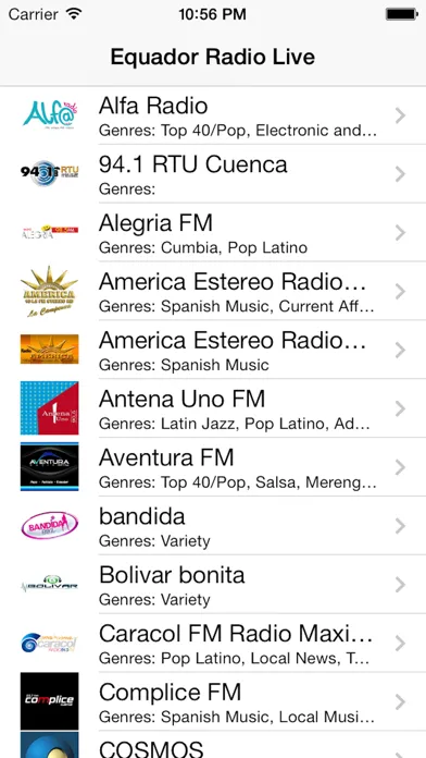 Ecuador Radio Live Player (Quito / Spanish / Equador) Screenshots