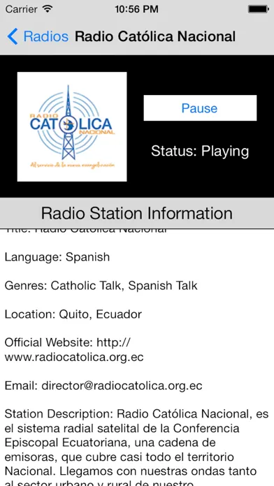 Ecuador Radio Live Player (Quito / Spanish / Equador) Screenshots
