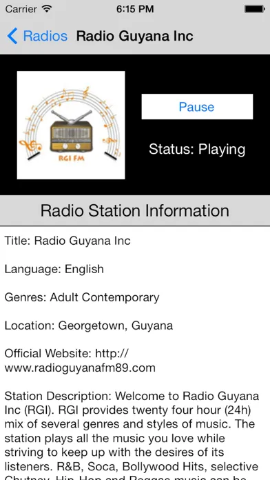 صور Guyana Radio Live Player (Georgetown / English)
