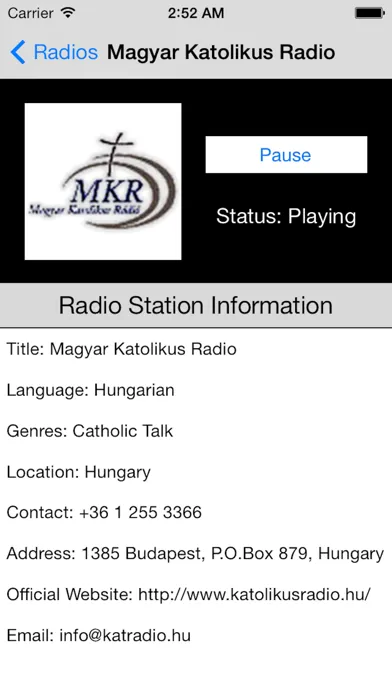 تصاویر Hungary Radio Live Player (Magyarország rádió)