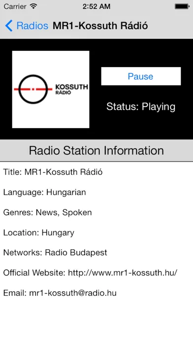 تصاویر Hungary Radio Live Player (Magyarország rádió)