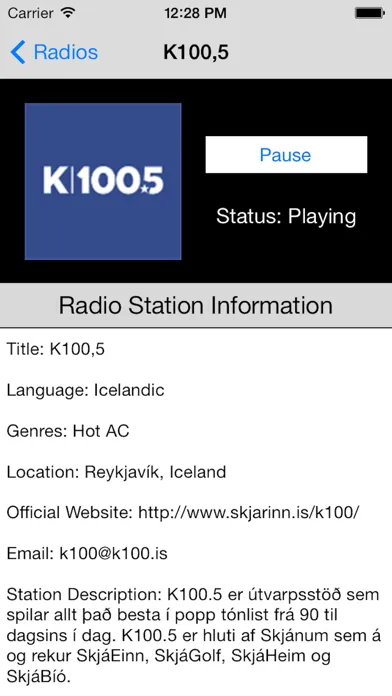 Iceland Radio Live Player (Icelandic, Ísland)应用截图