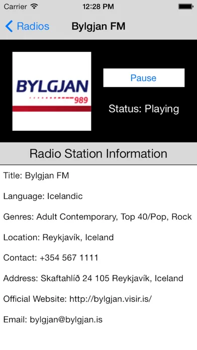 Iceland Radio Live Player (Icelandic, Ísland)应用截图