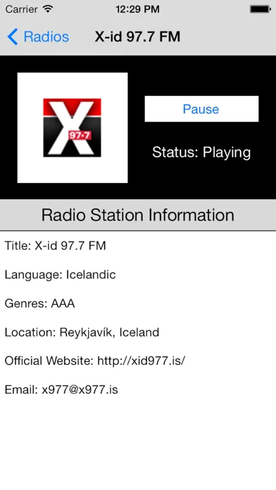 Iceland Radio Live Player (Icelandic, Ísland)应用截图