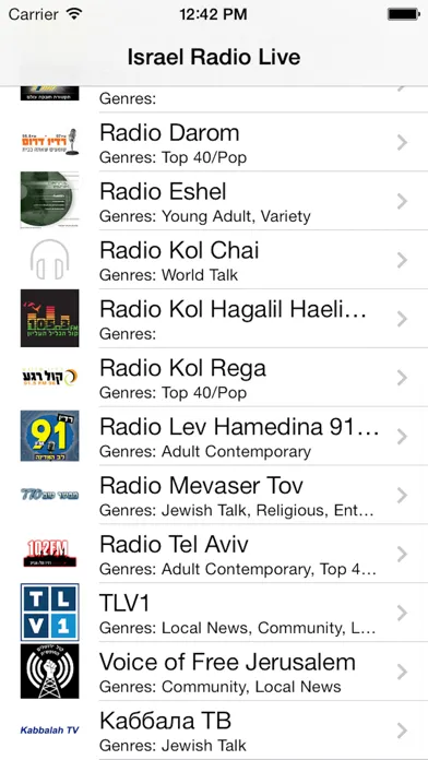 Israel Radio Live Player (Jerusalem / Hebrew / Arabic / دولة إِسرائيل‎ / العربية / רדיו יִשְׂרָאֵל راديو)应用截图