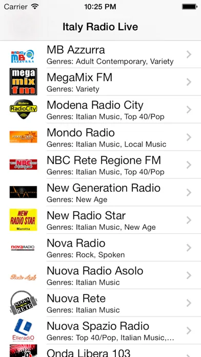 Italy Radio Live Player (Italian/Italia/italiana) Screenshots