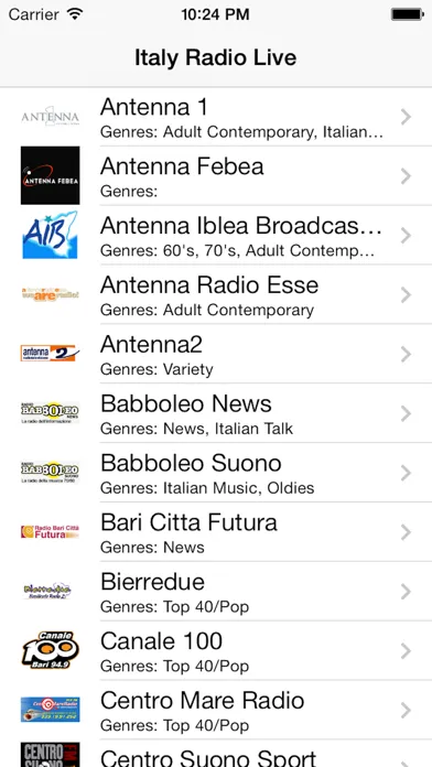 Italy Radio Live Player (Italian/Italia/italiana) Screenshots