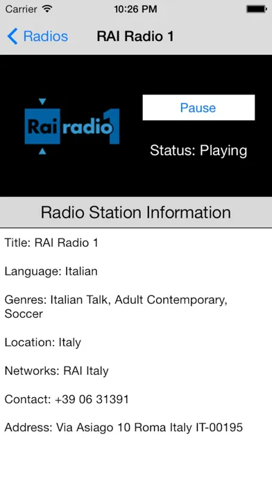Italy Radio Live Player (Italian/Italia/italiana) Screenshots