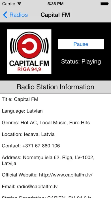 صور Latvia Radio Live Player (Latvian / Latvija / latviešu valoda)