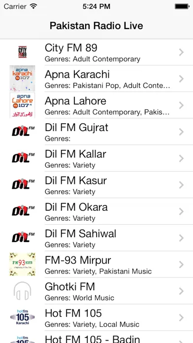 Captures d'écran de Pakistan Radio Live Player (Islamabad / Urdu / پاکستان ریڈیو / اردو)
