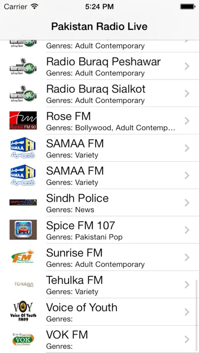 Captures d'écran de Pakistan Radio Live Player (Islamabad / Urdu / پاکستان ریڈیو / اردو)