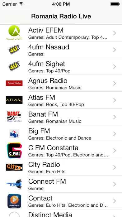 Ảnh chụp màn hình của Romania Radio Live Player (Romanian / român)