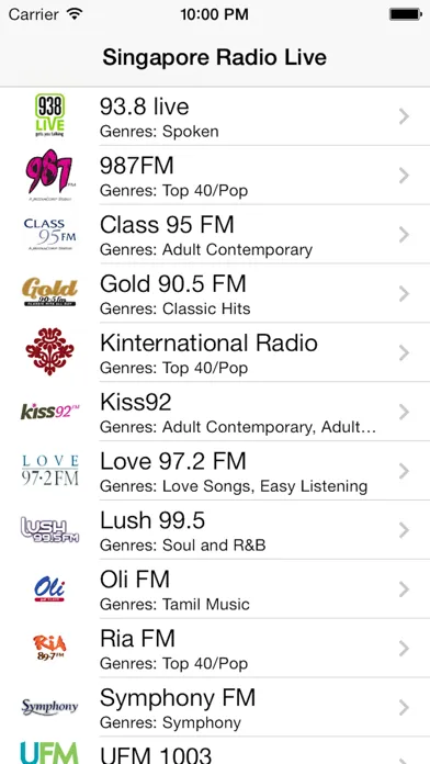 Zrzuty ekranu Singapore Radio Live Player (新加坡电台 / 電台)