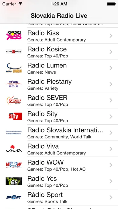 Slovakia Radio Live Player (Slovak / Slovensko)应用截图