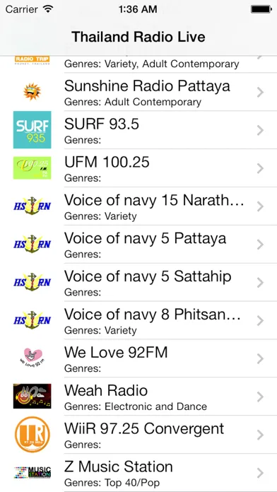 Thailand Radio Live Player (Thai / ประเทศไทย / ภาษาไทย วิทยุ) スクリーンショット