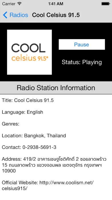 Thailand Radio Live Player (Thai / ประเทศไทย / ภาษาไทย วิทยุ) スクリーンショット