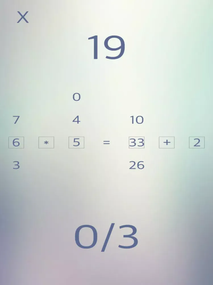 Swipe the Number iPad  Screenshots
