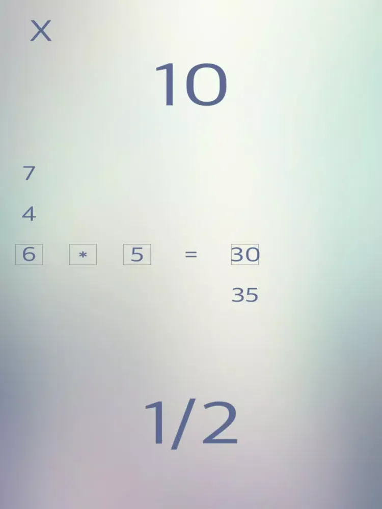 Swipe the Number iPad  Screenshots