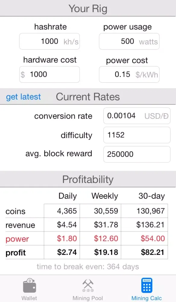 Shibe Helper - A Dogecoin mining helper スクリーンショット