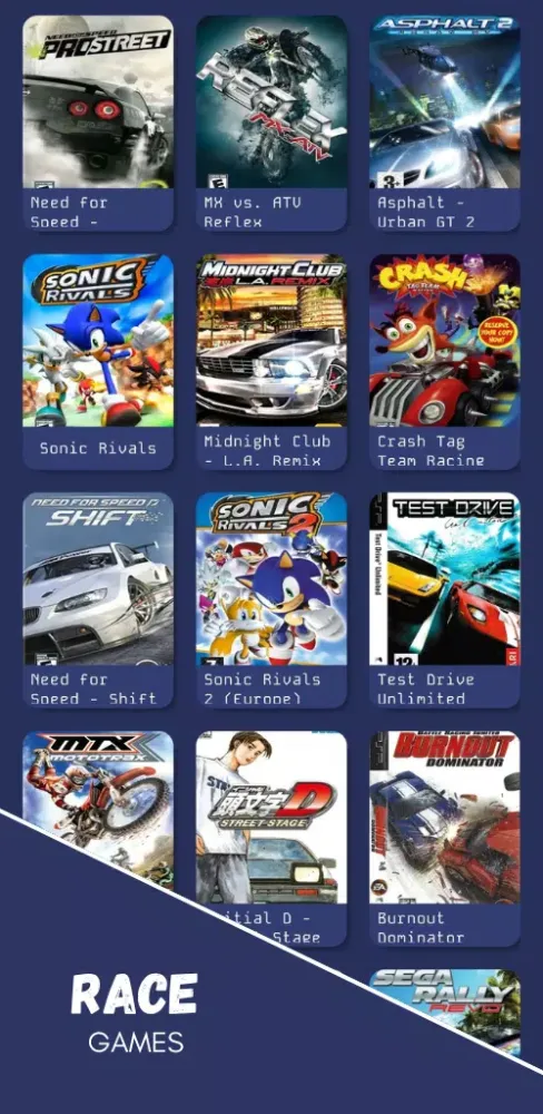 PSP Games Rom Download應用截圖