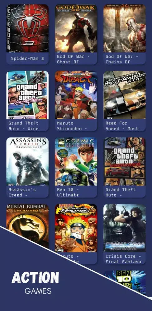 PSP Games Rom Download應用截圖
