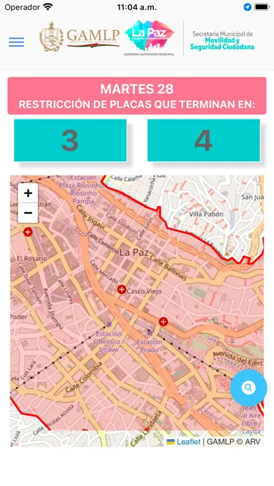 Captures d'écran de Restricción Vehicular La Paz